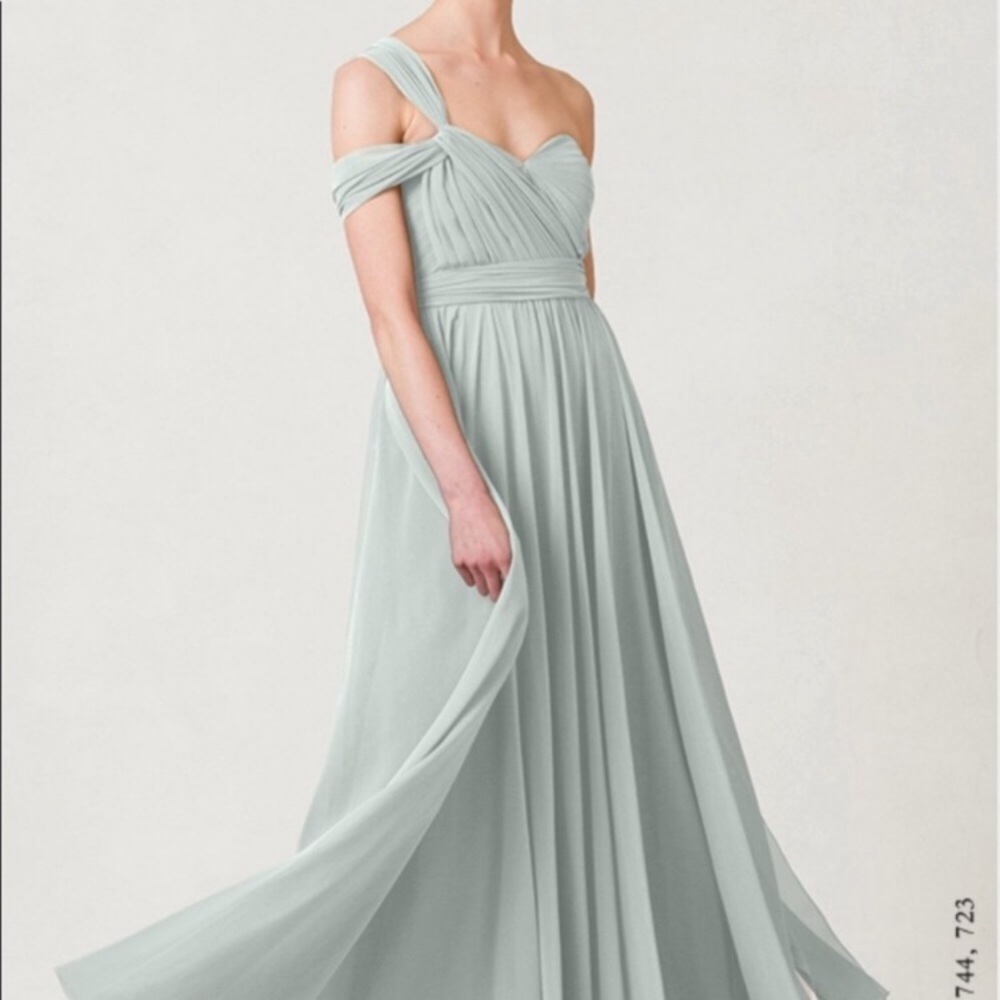 Jenny Yoo Inesse dress size 10 morning mist
